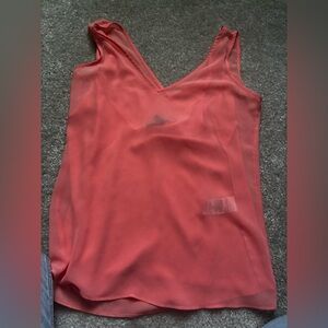 White House Black Market Coral Blouse